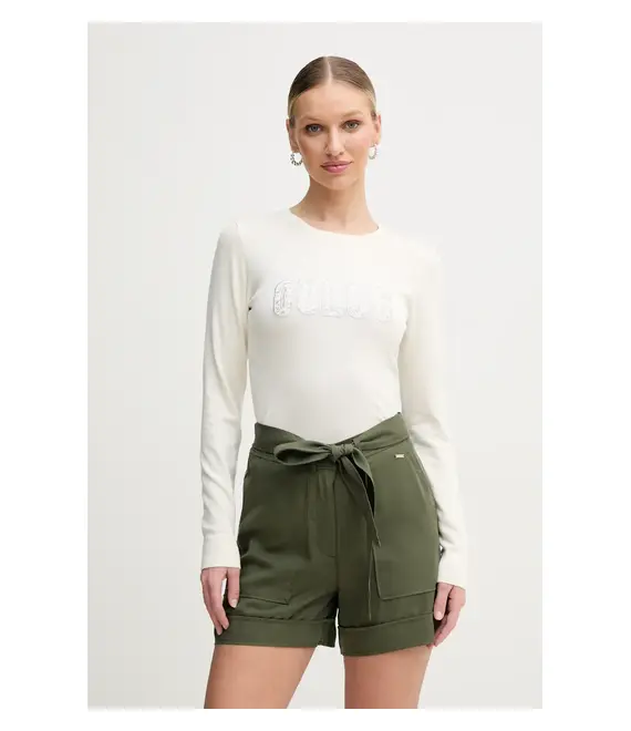 Πουλόβερ Guess PARIS χρώμα: μπεζ, W5GR18 Z2NQ2