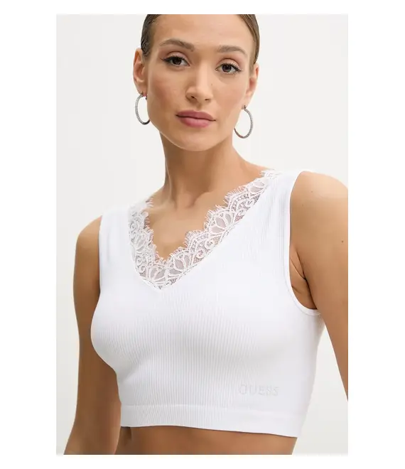 Top Guess RAQUEL χρώμα: άσπρο, W5GZ09 Z2ZN0