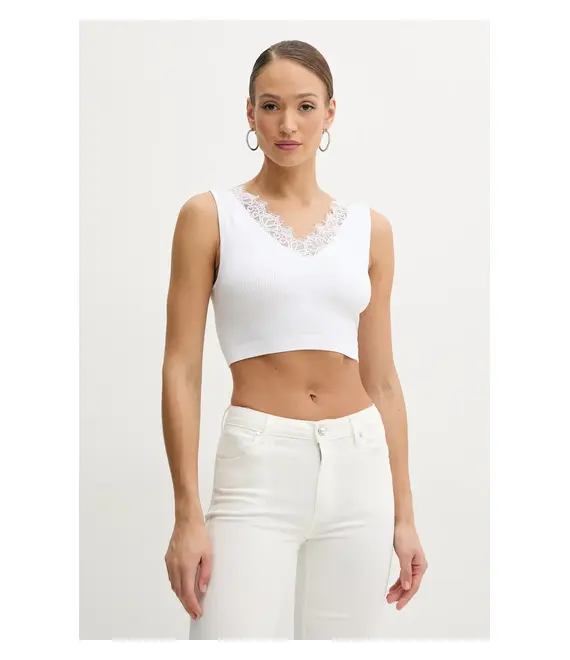 Top Guess RAQUEL χρώμα: άσπρο, W5GZ09 Z2ZN0