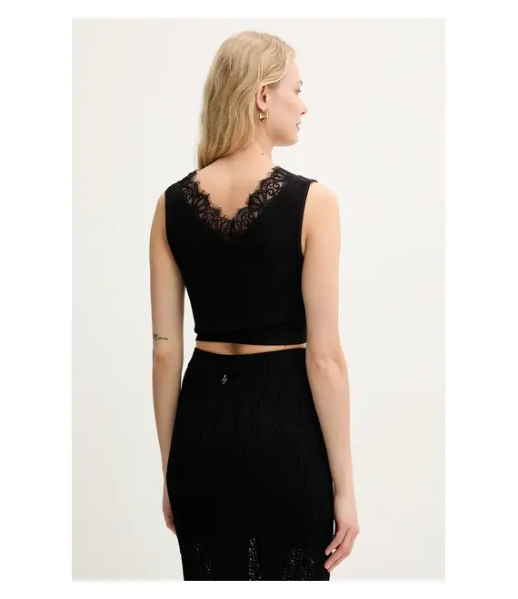 Top Guess RAQUEL χρώμα: μαύρο, W5GZ09 Z2ZN0