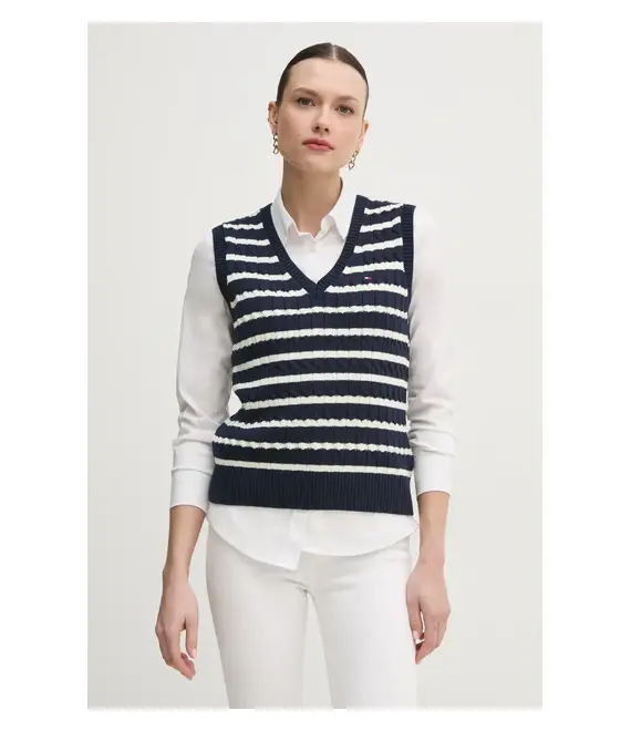 Πουλόβερ Tommy Hilfiger χρώμα: ναυτικό μπλε, WW0WW45220
