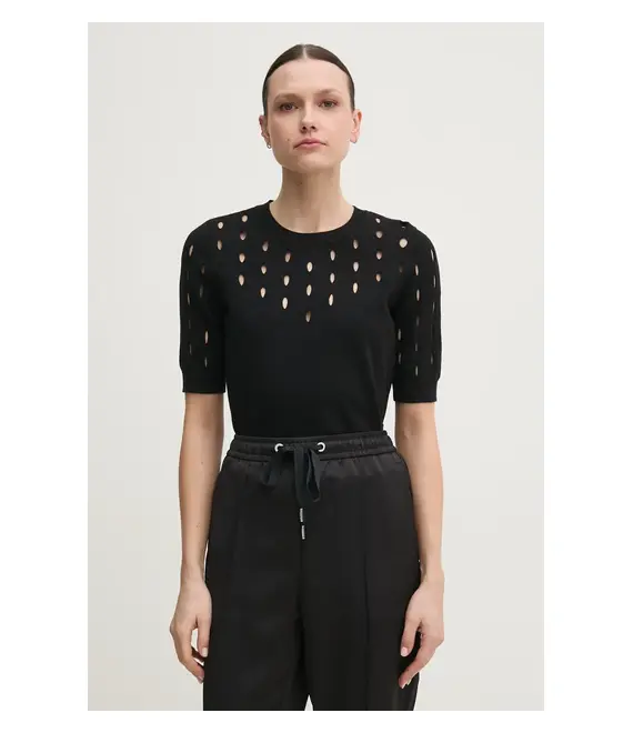 Πουλόβερ Dkny χρώμα: μαύρο, P4ASAN18