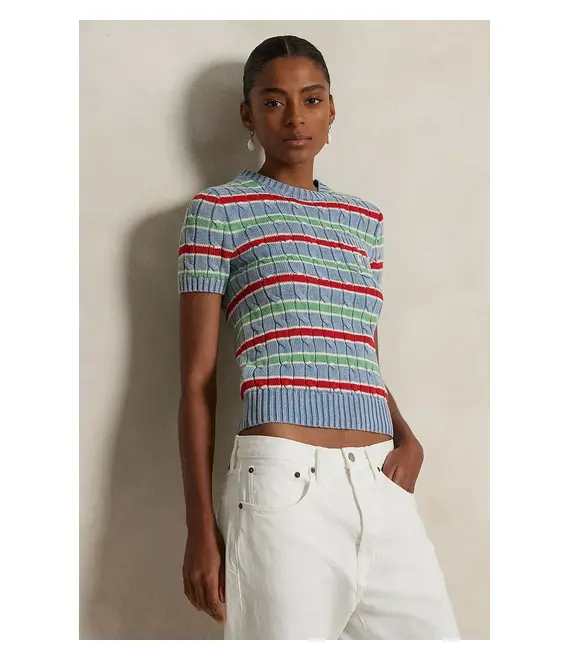Βαμβακερό πουλόβερ Polo Ralph Lauren γυναικείο, χρώμα: μπλε, 211965755