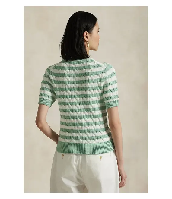 Βαμβακερή ζακέτα Polo Ralph Lauren χρώμα: πράσινο, 211965757