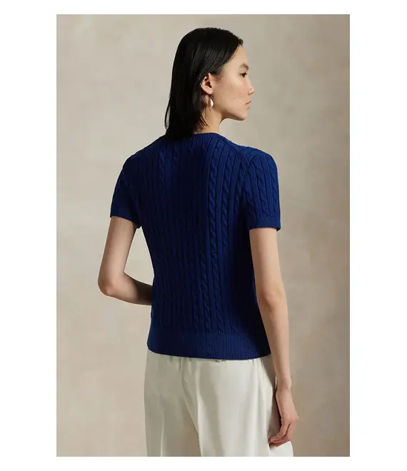 Βαμβακερή ζακέτα Polo Ralph Lauren χρώμα: μπλε, 211965760