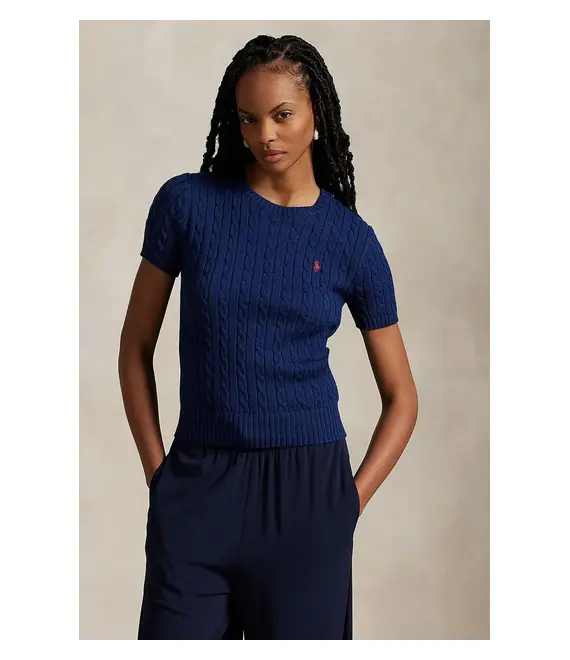 Βαμβακερό πουλόβερ Polo Ralph Lauren γυναικείο, χρώμα: μπλε, 211965761