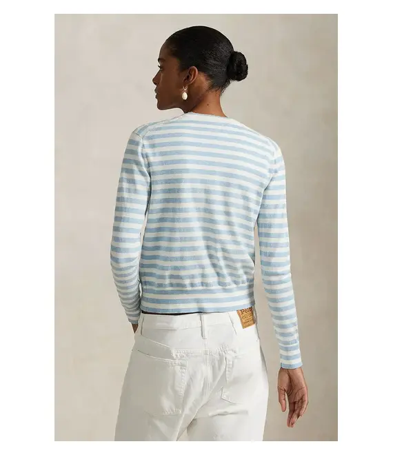Βαμβακερή ζακέτα Polo Ralph Lauren χρώμα: μπλε, 211965762