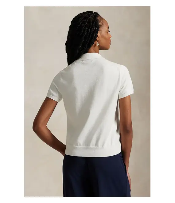 Βαμβακερή ζακέτα Polo Ralph Lauren χρώμα: άσπρο, 211965764