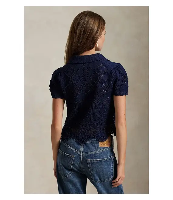 Βαμβακερό πουλόβερ Polo Ralph Lauren γυναικείο, χρώμα: ναυτικό μπλε, 211935329