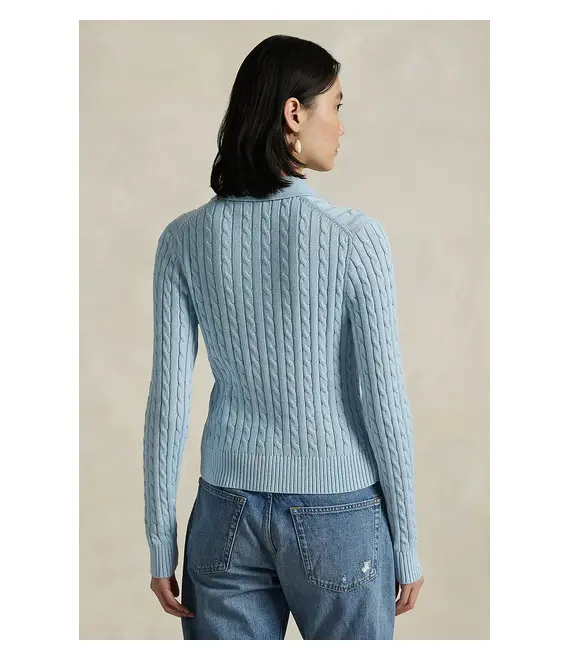Πλεκτή ζακέτα Polo Ralph Lauren χρώμα: μπλε, 211971881