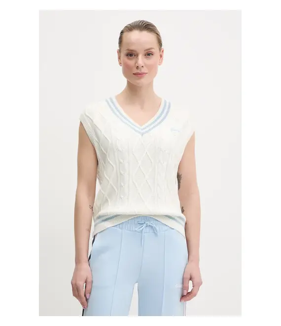 Γιλέκο Guess χρώμα: μπεζ, V5GR00 Z3FB1