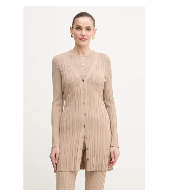 Πλεκτή ζακέτα Marciano Guess GIADA χρώμα: μπεζ, 5GGR05 5874Z