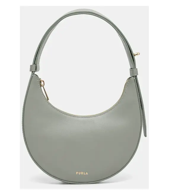 Δερμάτινη τσάντα Furla χρώμα: πράσινο, WE00649 AX0733 AG700