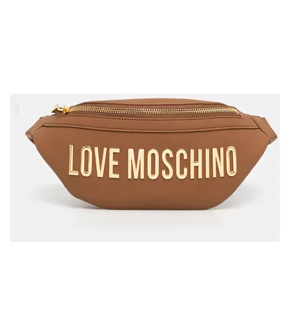 Τσάντα φάκελος Love Moschino χρώμα: καφέ, JC4195PP1
