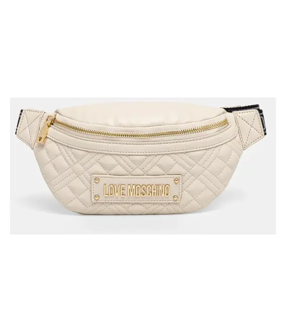 Τσάντα φάκελος Love Moschino χρώμα: μπεζ, JC4003PP1