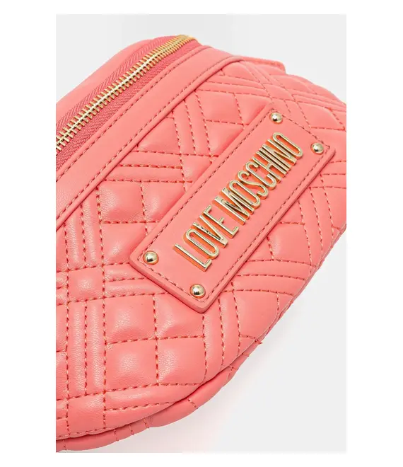 Τσάντα φάκελος Love Moschino χρώμα: πορτοκαλί, JC4003PP1