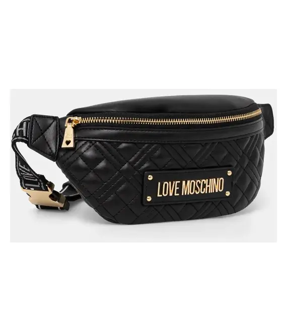 Τσάντα φάκελος Love Moschino χρώμα: μαύρο, JC4003PP1