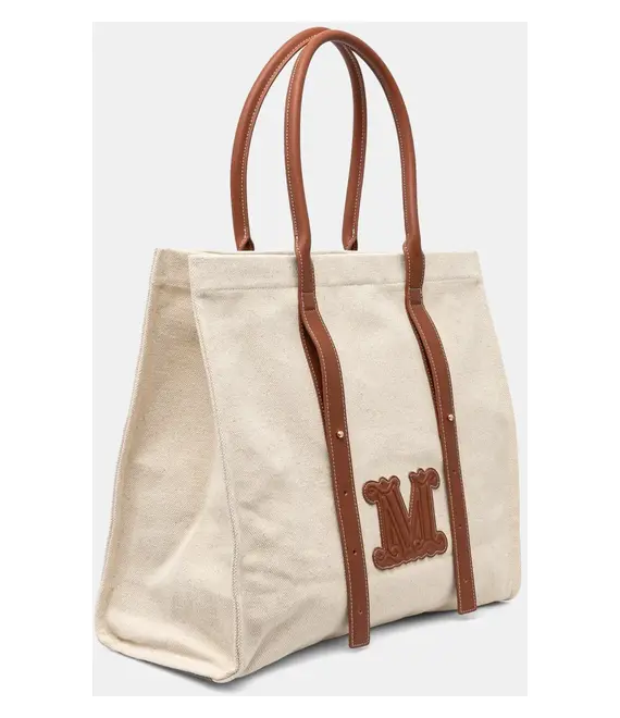 Τσάντα παραλίας Max Mara Beachwear χρώμα: μπεζ, 2516511059600