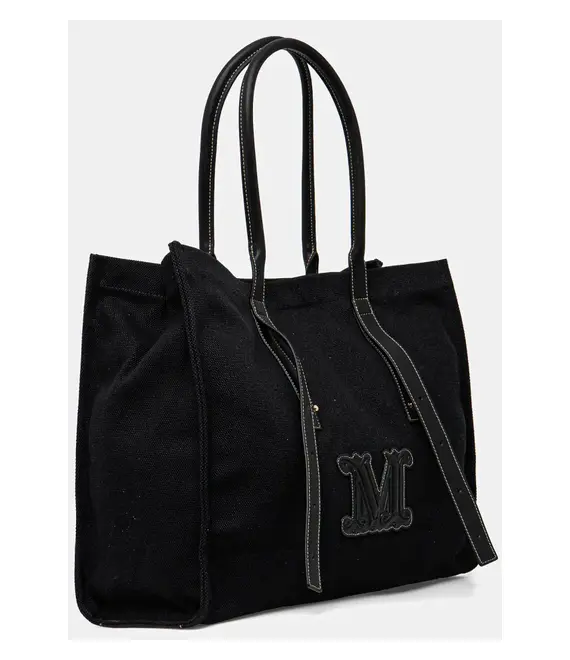 Τσάντα παραλίας Max Mara Beachwear χρώμα: μαύρο, 2516511059600