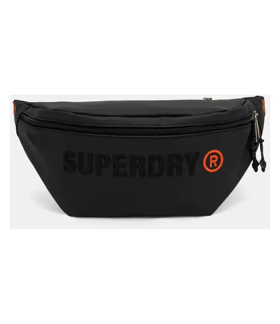 Τσάντα φάκελος Superdry γυναικεία, χρώμα: μαύρο, W9110413A-02A