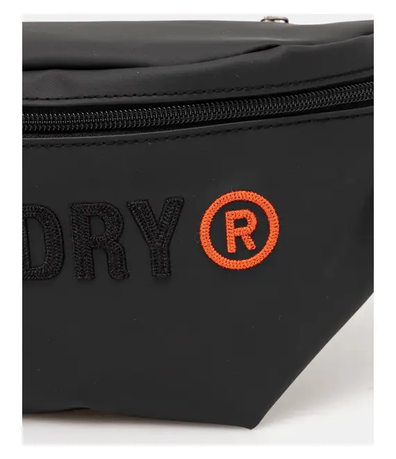 Τσάντα φάκελος Superdry γυναικεία, χρώμα: μαύρο, W9110413A-02A