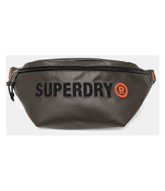 Τσάντα φάκελος Superdry γυναικεία, χρώμα: πράσινο, W9110413A-1KM