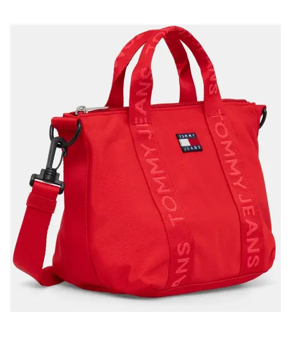 Τσάντα Tommy Jeans χρώμα: κόκκινο, AW0AW17288