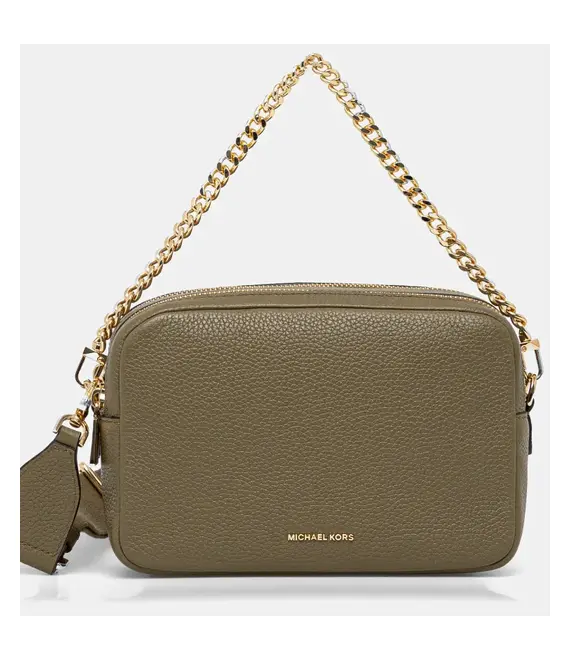Δερμάτινη τσάντα MICHAEL Michael Kors χρώμα: πράσινο, 32S5GYTC5L