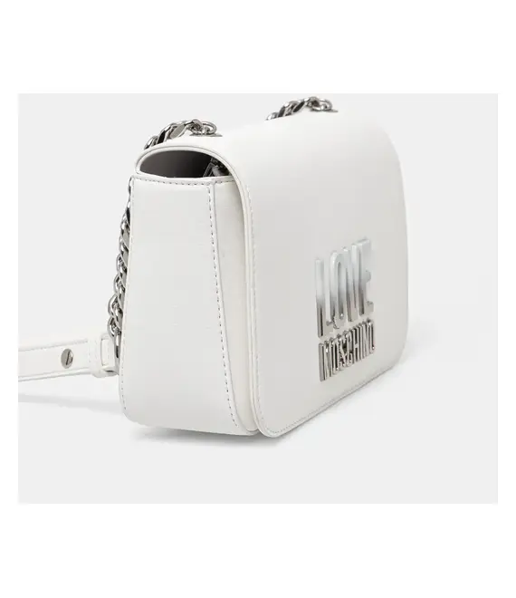 Τσάντα Love Moschino χρώμα: άσπρο, JC4254PP0MKD0100