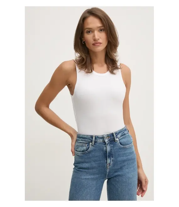 Top Calvin Klein χρώμα: άσπρο, K20K208054