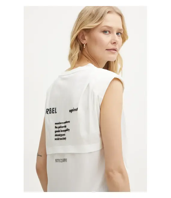 Top Patrizia Pepe χρώμα: άσπρο, 8M1685 J265