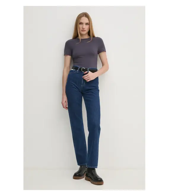Μπλουζάκι Calvin Klein Jeans χρώμα: γκρι, J20J224769