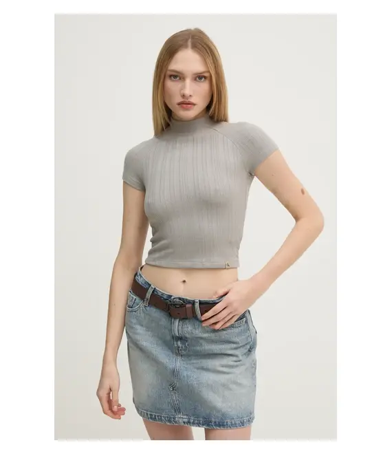 Μπλουζάκι Calvin Klein Jeans χρώμα: γκρι, J20J225017