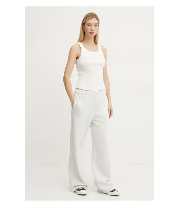 Top Tommy Jeans χρώμα: άσπρο, DW0DW19492