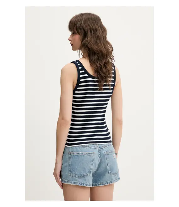 Top Tommy Jeans χρώμα: ναυτικό μπλε, DW0DW19492