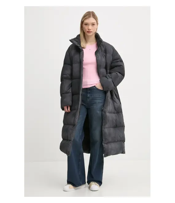 Βαμβακερή μπλούζα με μακριά μανίκια Tommy Jeans χρώμα: ροζ, DW0DW19503