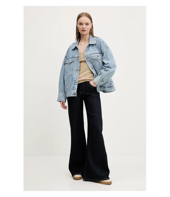 Top Tommy Jeans χρώμα: μπεζ, DW0DW19505