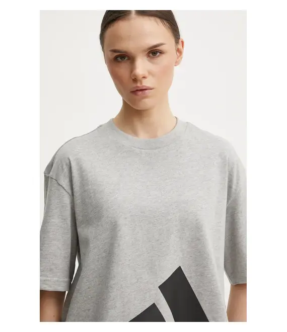 Μπλουζάκι adidas Essentials χρώμα: γκρι, JG8738