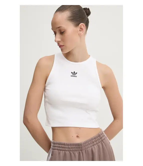 Top adidas Originals Essential χρώμα: άσπρο, JC9007