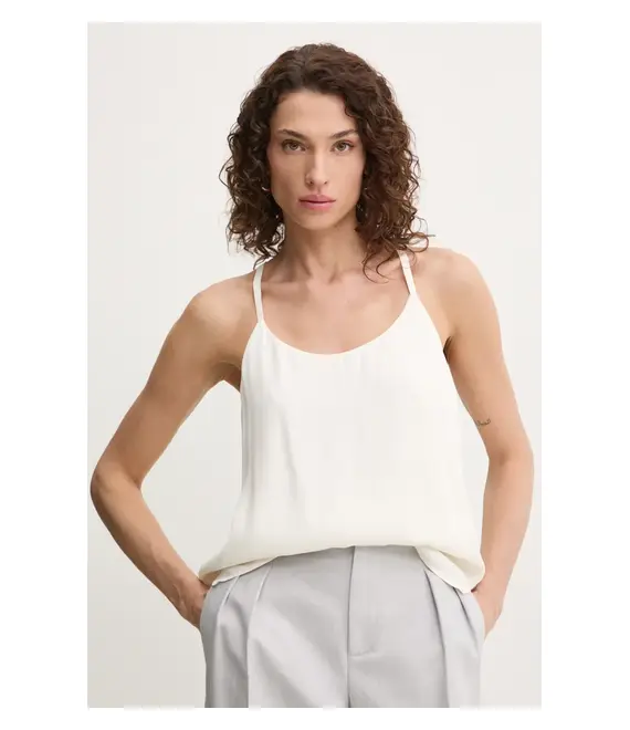 Top Twinset χρώμα: μπεζ, 251TP2650