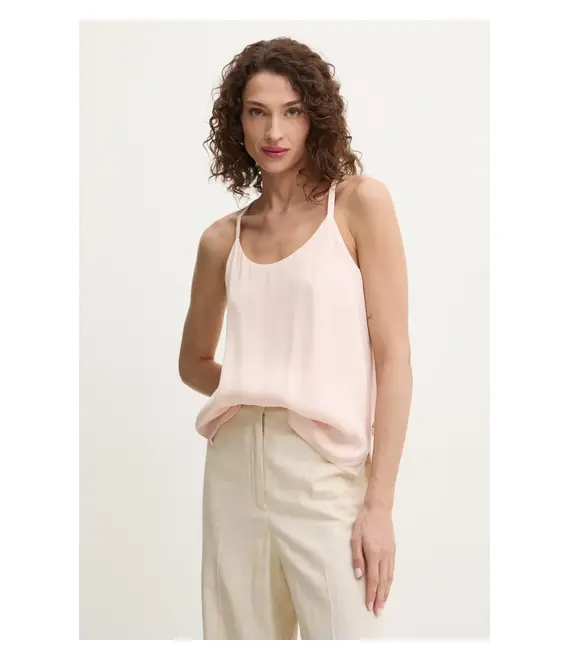 Top Twinset χρώμα: μπεζ, 251TP2650