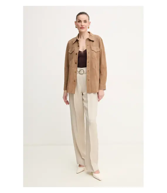 Top Twinset χρώμα: καφέ, 251TT3220
