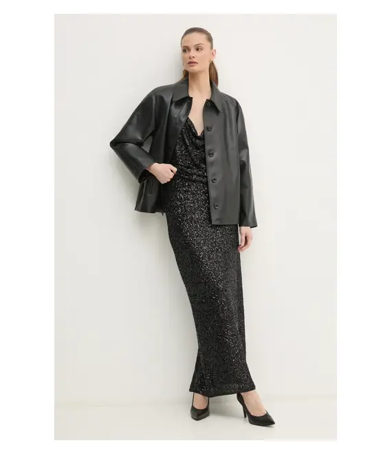 Μπλουζάκι DIANE VON FURSTENBERG χρώμα: μαύρο, DVFBS4S003