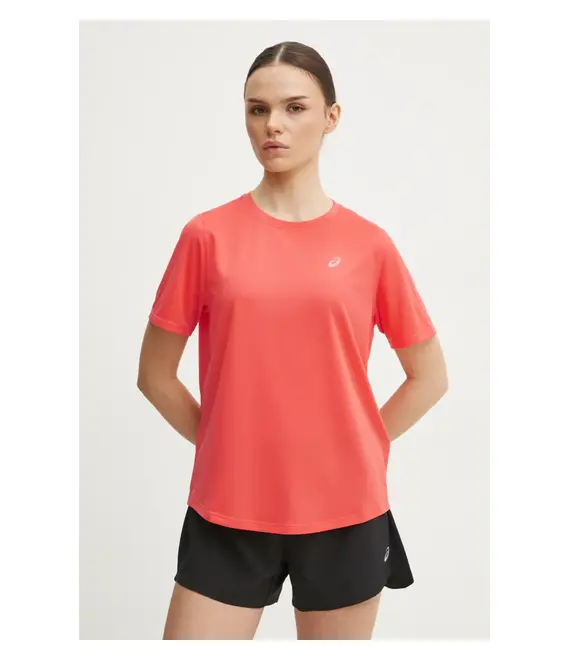 Μπλουζάκι για τρέξιμο Asics Core χρώμα: πορτοκαλί, 2012D170