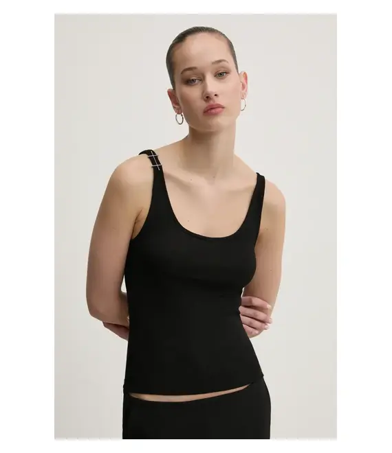 Top Heliot Emil χρώμα: μαύρο, PRESS25_W_09_133_BLK01