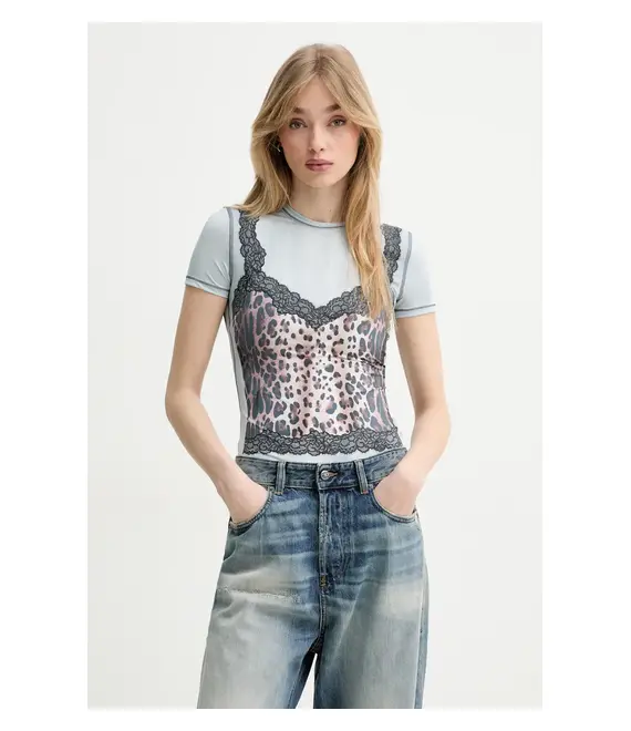 Μπλουζάκι Diesel T-ILENI TANK TOP χρώμα: μπλε, A16603.0CLBP