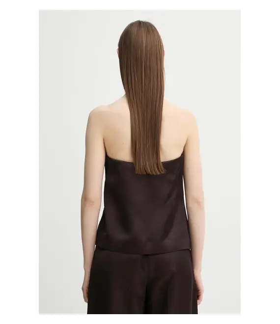 Μπλουζάκι A.L.C. χρώμα: καφέ, 5TOPS01769