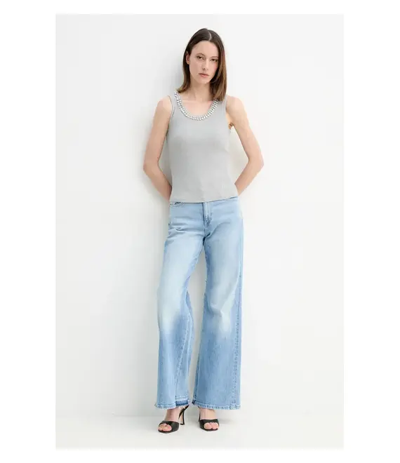 Top Marciano Guess LAURA χρώμα: γκρι, 5RGP23 6299A