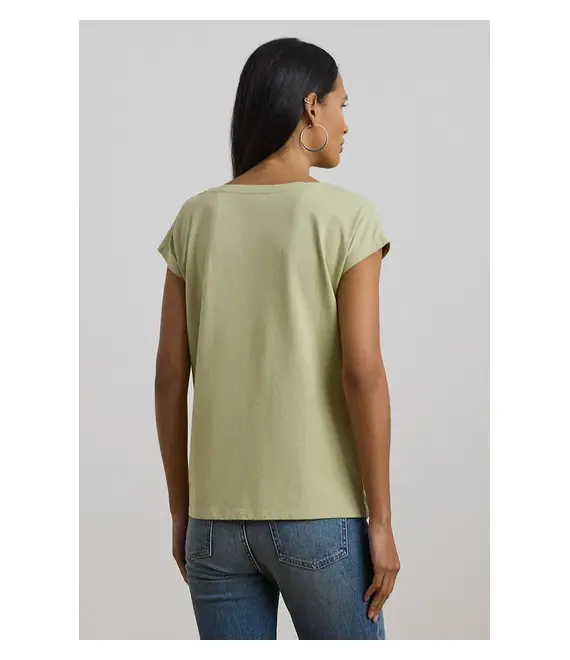 Βαμβακερό μπλουζάκι Lauren Ralph Lauren γυναικείο, χρώμα: πράσινο, 200963933