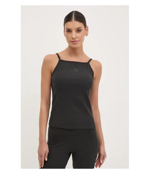 Top adidas ALL SZN RIB χρώμα: μαύρο, JJ1224